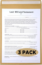 Last Will and Testament Kit, Simple Will Forms   Includes3 Blank Forms, 1 Guide