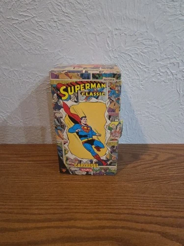 Schylling Superman Classic Carousel Wind-Up Tin Toy – Collector Series – Boxed
