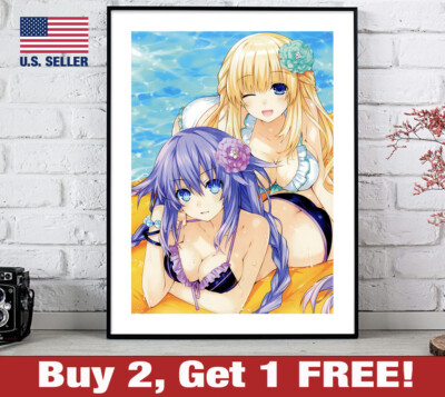 Hyperdimension Neptunia Poster 18'' x 24'' Print Neptune Anime Game RoomWall Art 1