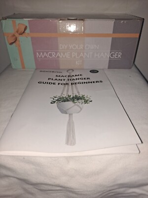 RQWZBCHX  MACRAME HANGING BASKET PLANT HANGER BEGINNERS