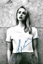 Freya Mavor autograph signed 20x30 cm picture B/W