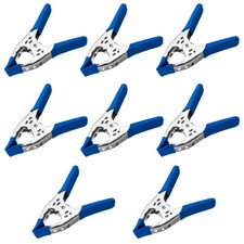 8 Pack 6 inch BLUE Clamp Heavy Duty Spring Me...