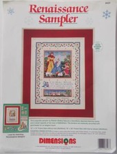 Dimensions Nativity Scene Counted Cross Stitch Kit Sampler 12"x16" New 8423