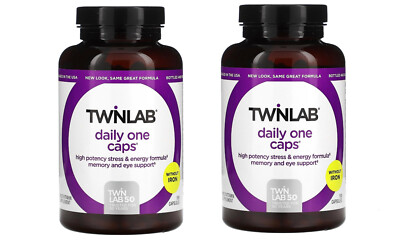 Twinlab Daily One Caps Without Iron 180 Capsules Iron-Free  ***2 pack****