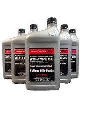 5 Quarts Genuine Honda Transmission Fluid ATF Type 2.0 - OEM! NEW! 08200-9015