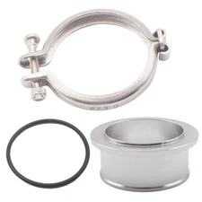 Turbo Compressor V-Band Flange Clamp Kit For Holset HX35 HX35W HX40W Turbos