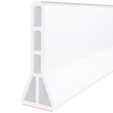 3" High Shower Threshold Water Dam 59 IN Collapsible Shower Water Splash Guar...