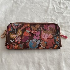 Olily Purse floral, multi compartment Pink Multicoloured Zip Round