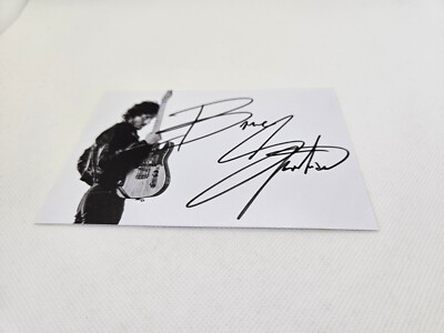 BRUCE SPRINGSTEEN Repro-Autogramm - ca. 12,5x18,5 - (418)