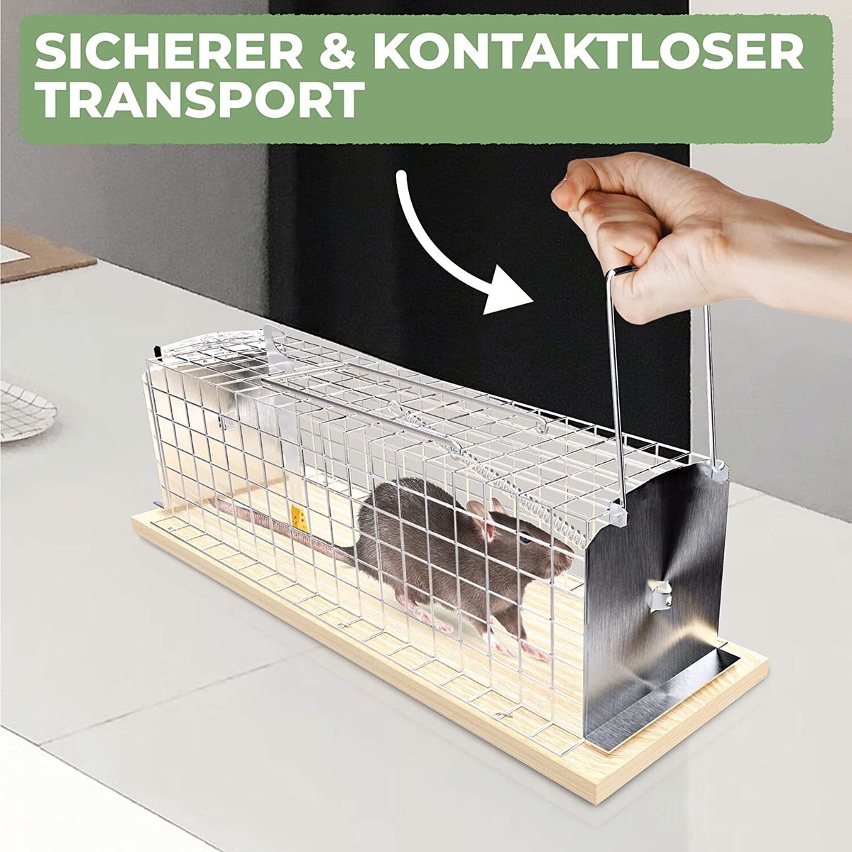 2 Stück Lebendfallen Für Ratten XXL – Tierfreun Produktbild-Vorschau 3