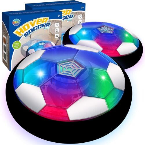 Juguetes de pelota de fútbol Hover para niños, 2 pelotas de fútbol con parachoques de espuma suave, interior - Imagen 1 de 4