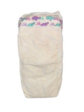 Vintage Plastic Backed Diaper Size Junior for babies up to 55lbs imported 