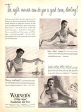 PRINT AD 1951 Warners 3 Way Sized Foundations Bras A’Lure Women Vanity Vintage