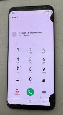 Original Display Samsung Galaxy S8 Plus LCD Volle Funktion Sprung Mit Rahmen