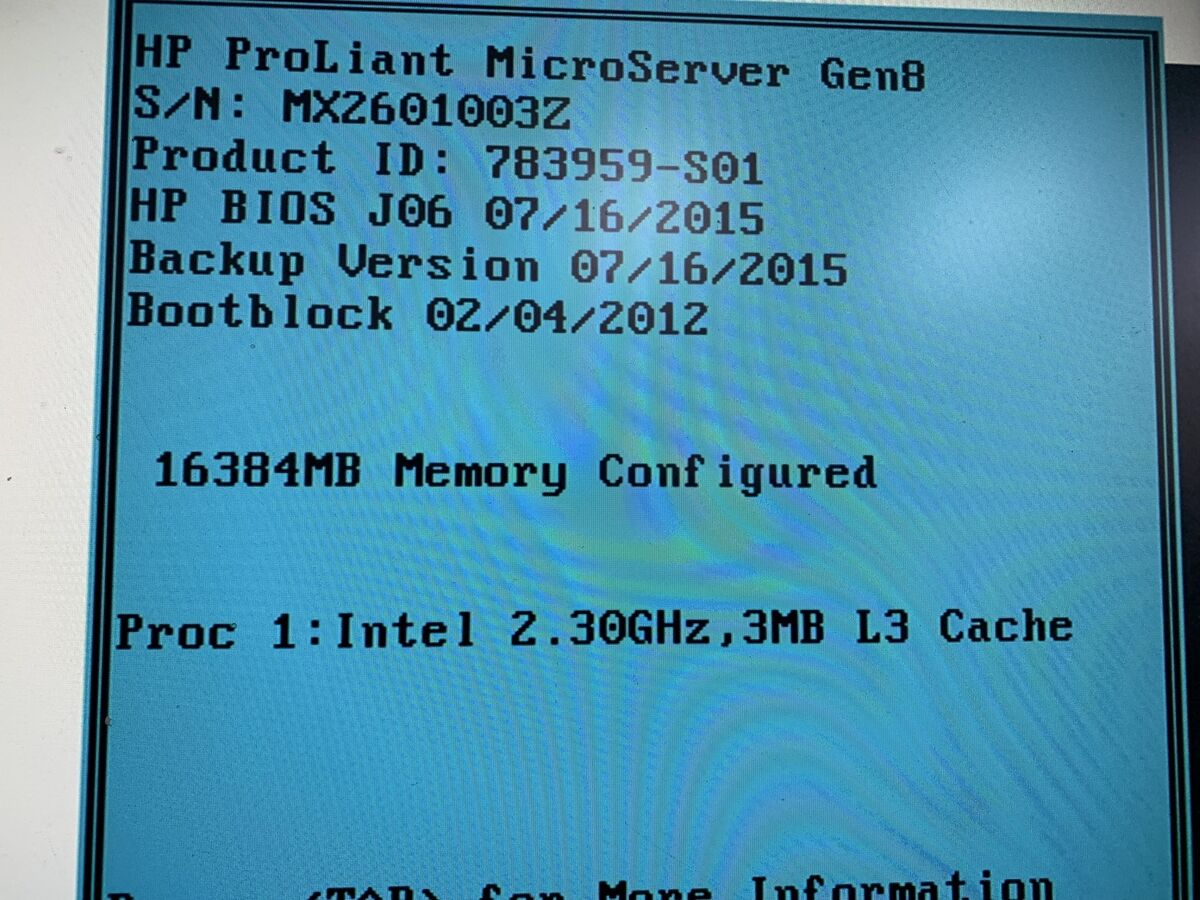 HP ProLiant MicroServer Gen8 Xeon E3-1220L V2 2.3GHz 16GB HP ProLiant MicroServer Gen8 Xeon E3-1220L V2 2.3GHz 16GB