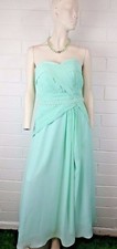 WOMEN'S STRAPLESS FORMAL LONG DRESS Size S OCCASION sweetheart neck Zipper