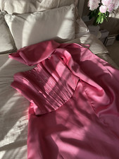 Pink Prom corset dress with embroidered maxi skirt 