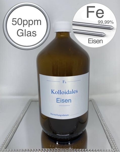 Kolloidales Eisen, 1000ml, hochrein, hochkonzentriert, 50ppm, frisch, top!!!