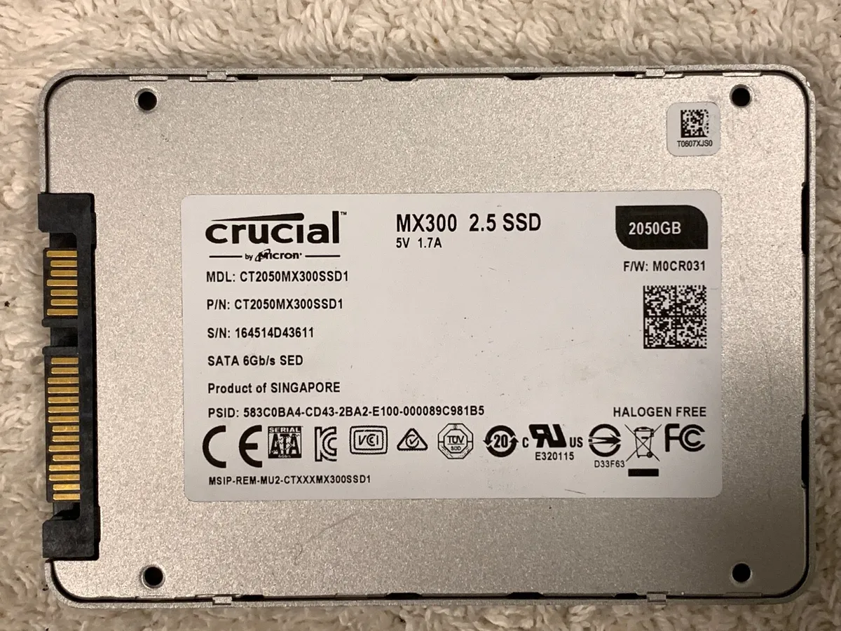 Crucial MX300 2TB SSD 2.5