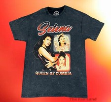 New Selena Queen Of Cumbia Concert Acid Wash Classic Vintage Retro Mens T-Shirt