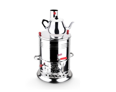 Durable Samowar by HOFFMANNS Stainless Steel For Traditional Tea Enjoyment 