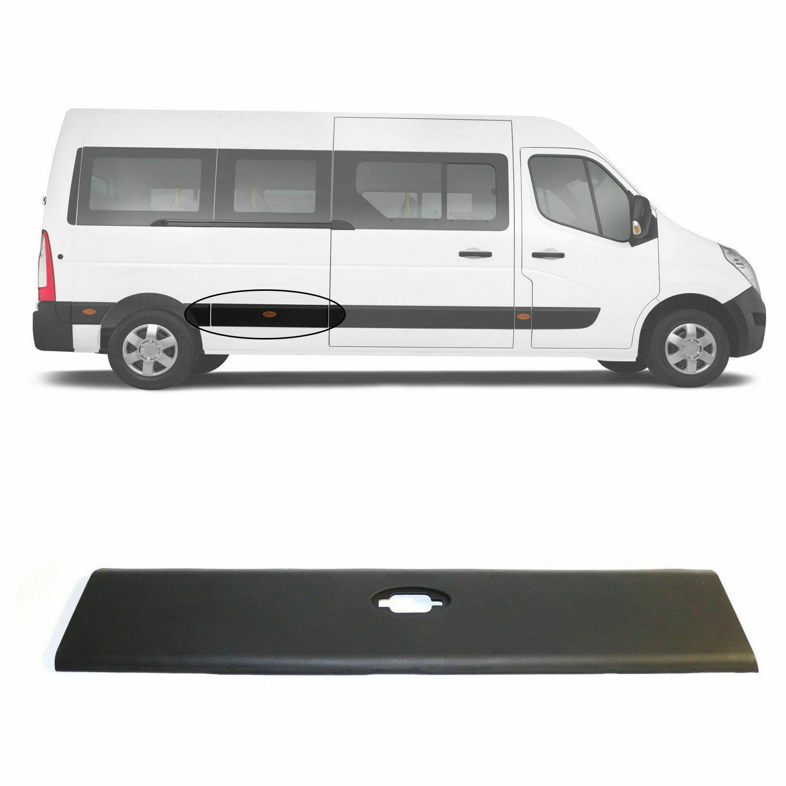 Renault Master 2010-16 moulure latérale centrale-panneau arrière droit ou gauche