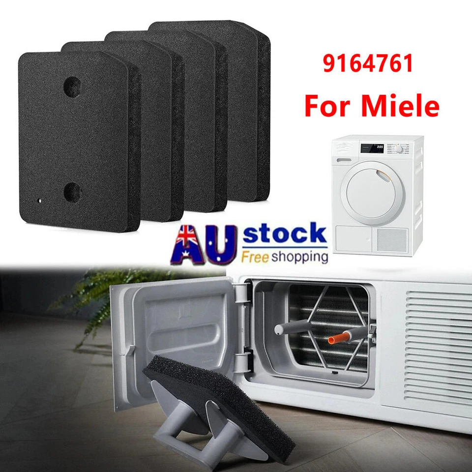 4pcs Dryer Heat Pump Dryer Filte Replacement For Miele TCE530WP TCE620WP 9164761