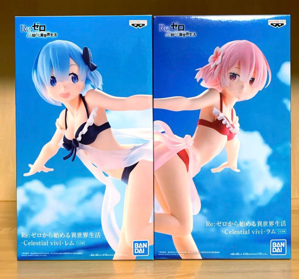 Re:ZERO Celestial vivi RAM & REM Swimsuit 2-Figure Set Banpresto