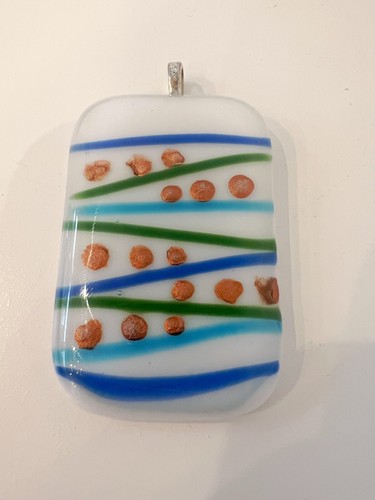 murano style glass pendant