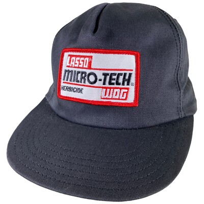 Vintage Micro-Tech Herbicide WDG Trucker Hat Adult Snapback Cap Patch ...