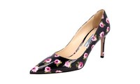 Prada Lackleder Laufsteg Rose Pumps Schuhe - 1I834I - Schwarz - Neu - 36 36,5