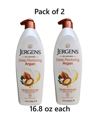 2 x Jergens Tiefenwiederherstellende Argan-Feuchtigkeitscreme je 16,8 Unzen