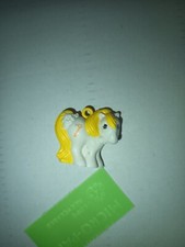 Rare VINTAGE 1984 MY LITTLE PONY yellow white HANGING CHARM Hasbro B13/2