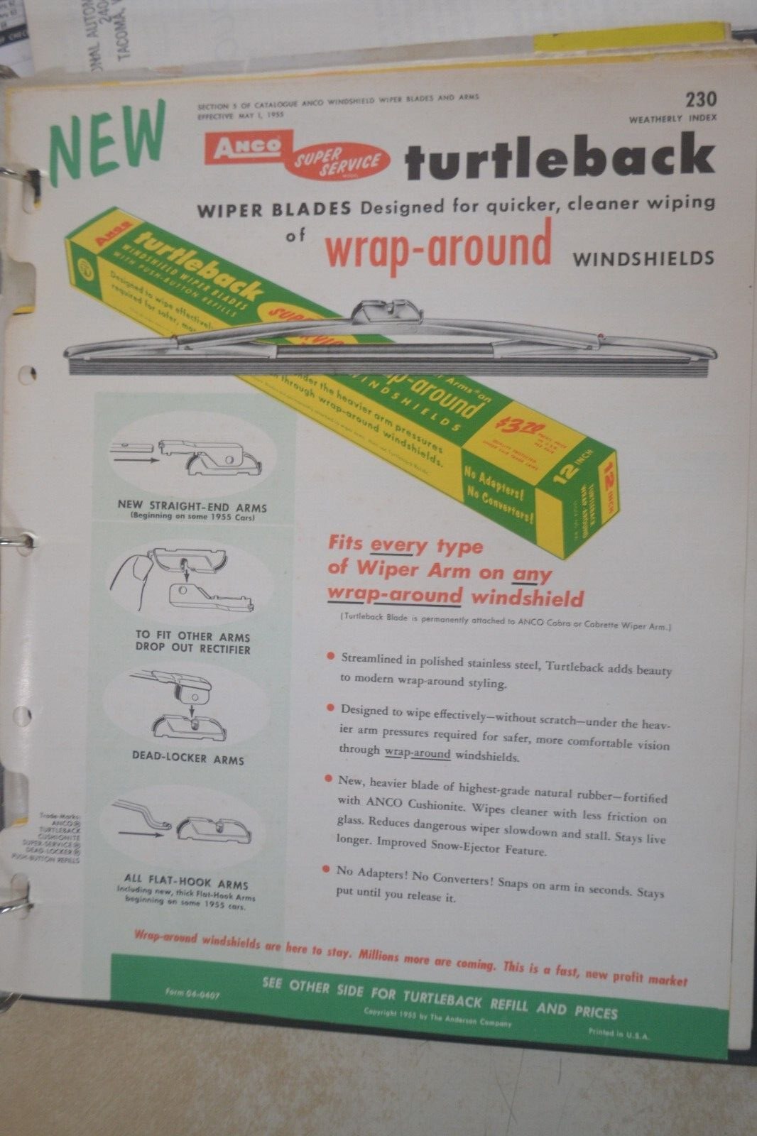 Anco 12-12 NOS Wiper Blade Refills Mopar GM Ford 12