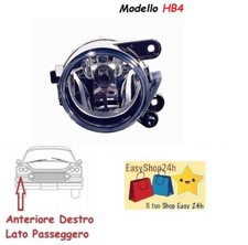 FARO FANALE PROIETTORE FENDINEBBIA DX PER VW GOLF 5 2004 2008 HB4 FARETTO NEBBIA