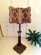 H 36 inc. Adjustable Carved Wooden Quran-Bible-Torah Holder,Holy Book Stand,Gift