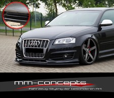 CUP Spoilerlippe SCHWARZ Audi S3 A3 8P 8PA S-Line Frontspoiler Spoilerschwert