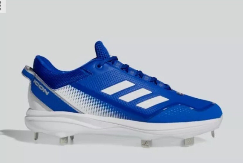 Adidas Icon 7 Mens Low Top Baseball Cleats Blue White FZ1556 NEW Size 13 Adidas Icon 7 Mens Low Top Baseball Cleats Blue White FZ1556  main image 2