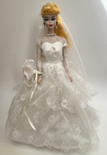 Vintage Barbie Wedding Party 1959 Porcelain Doll 1989 R