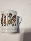 Germany Vintage DemiTasse Mug Coffee Cup Parade of Children Wreath Accordion — photo 3