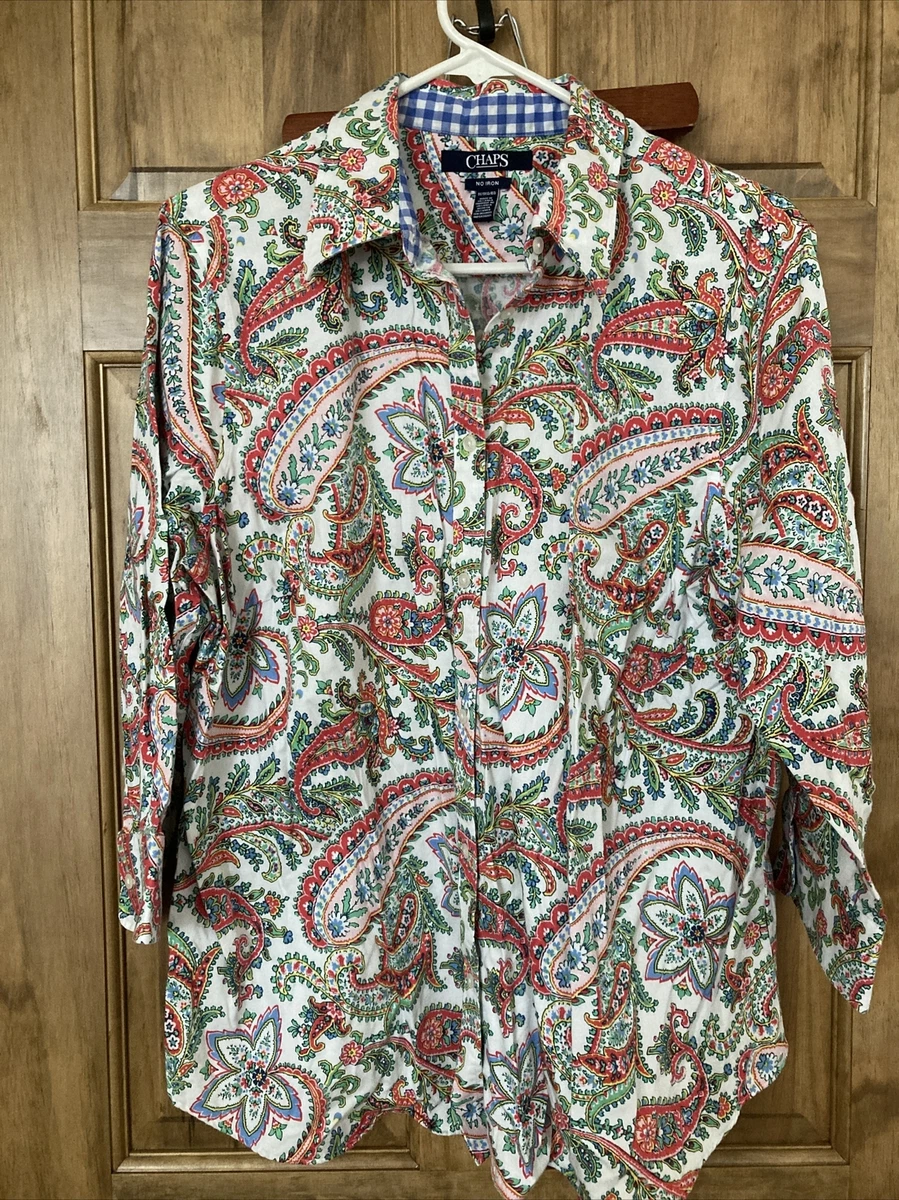 chaps 3 4 sleeve shirts