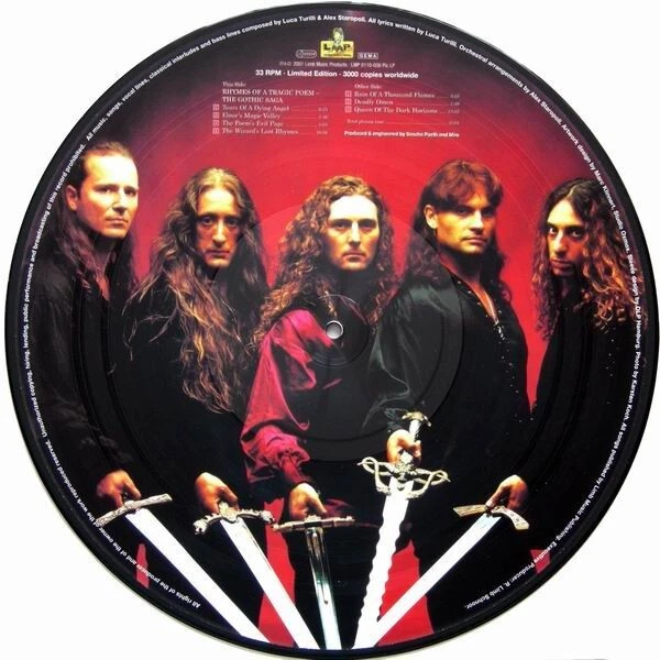 RHAPSODY - Rain Of A Thousand Flames LP Vinyl Picture Disc 2001 - Bild 3 von 3