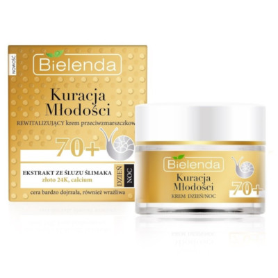 (1L/193,60 ) Bielenda 70+ Anti-Falten-Creme für Tag/Nacht 50 ml