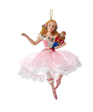 Clara With Nutcracker Prince Ornament E0732C w