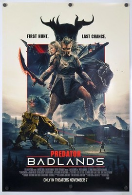 Predator Badlands - original DS movie poster US FINAL D/S 27x40