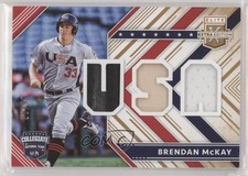 2018 Panini Elite Extra Edition USA Materials Gold 39/99 Brendan McKay hg6