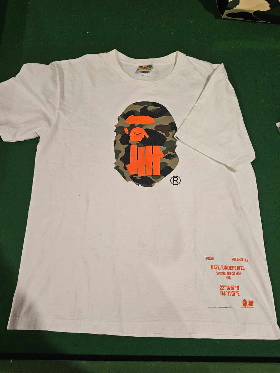 トップス Bape X undefeated Bape x Undefeated Sport Is War Ape Head Tee Size L | eBay