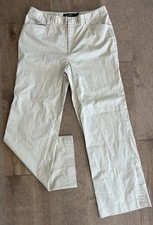 Lauren Ralph Lauren Premium Khaki Wide Leg Dress Pants Women's 10 Minimalist