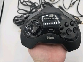 SEGA Saturn MK-80000 Console Controller Cables RF Converter W/Game COMPLETE *VE