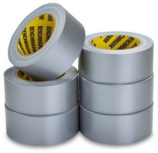 6 Pack - Grey Duct Tape 2 in x 90 ft/Roll ; Total of 540 Feet 180 Yards ; H...